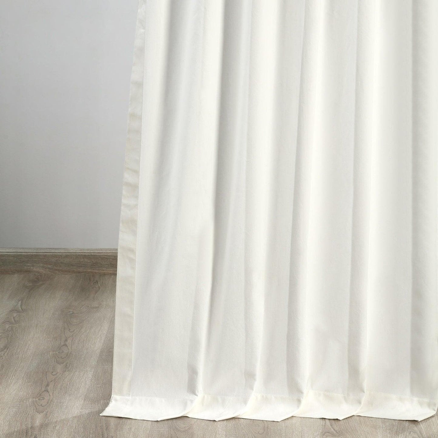 Fresh Popcorn Tie-Top Solid Cotton Curtain