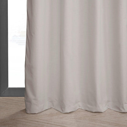 Grommet  Textured Cotton Hotel Blackout Curtain