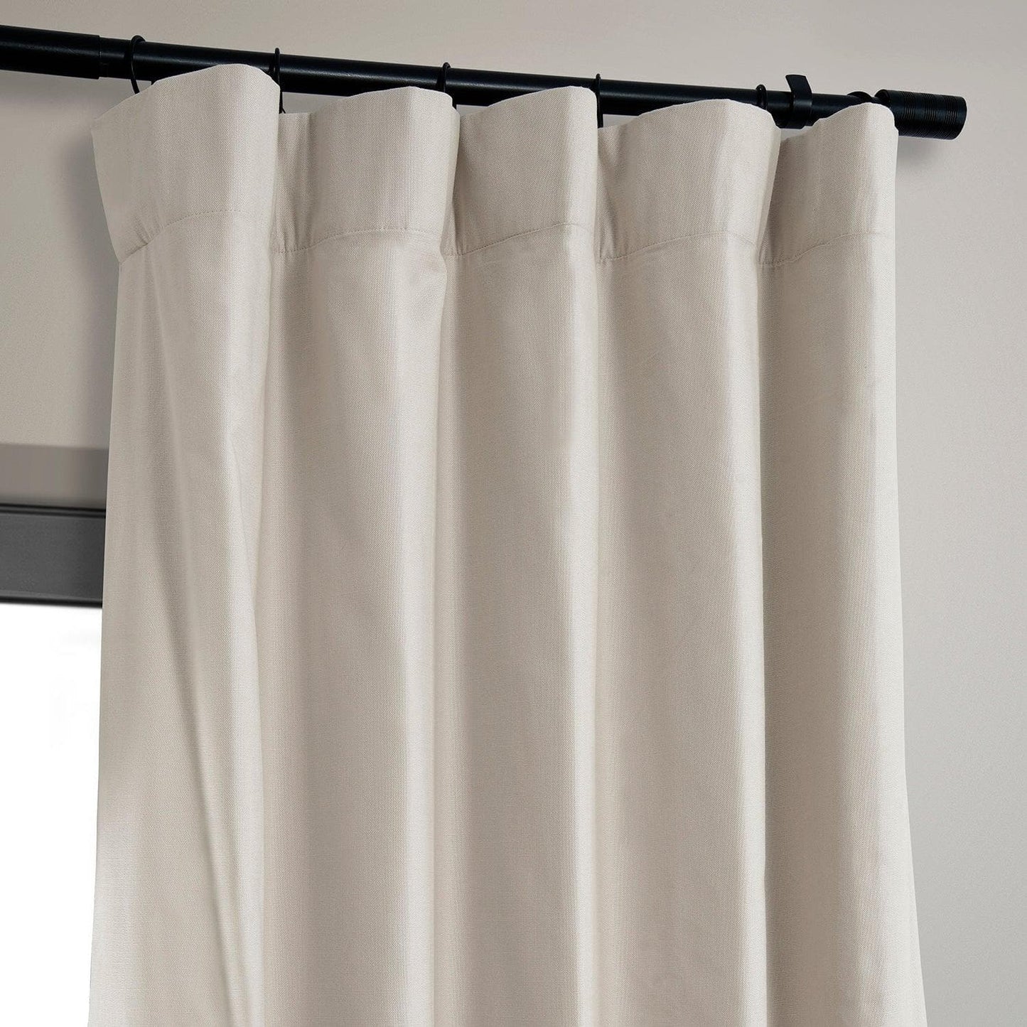 Fable Beige Dune Textured Cotton Hotel Blackout Curtain