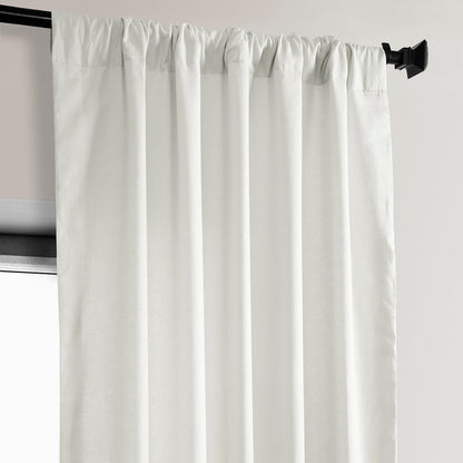 Warm White Euro Linen Room Darkening Curtain