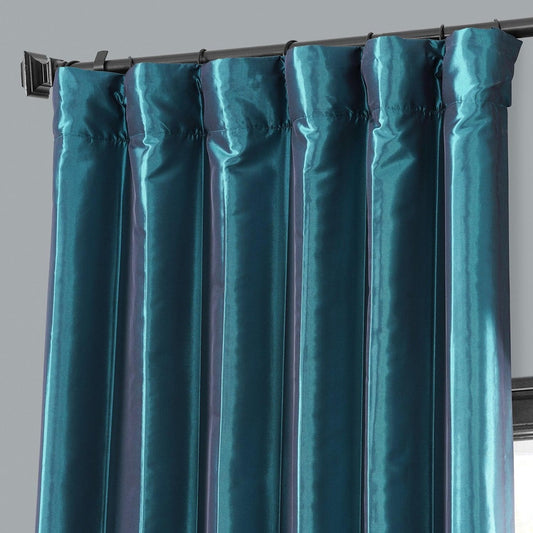 Meditteranean Faux Silk Taffeta Blackout Curtain