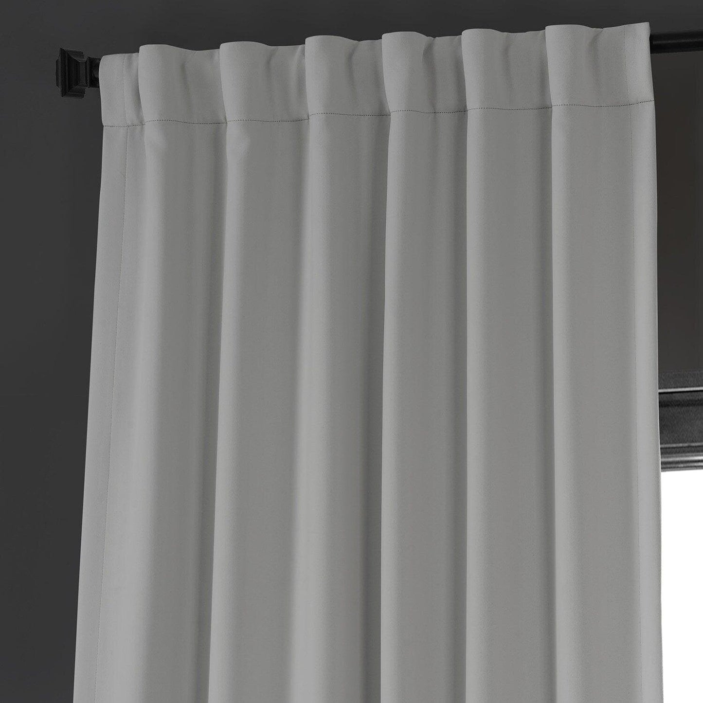 Travertine Greige Performance Woven Hotel Blackout Curtain Pair (2 Panels)