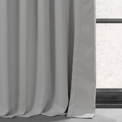 Travertine Greige Performance Woven Hotel Blackout Curtain Pair (2 Panels)