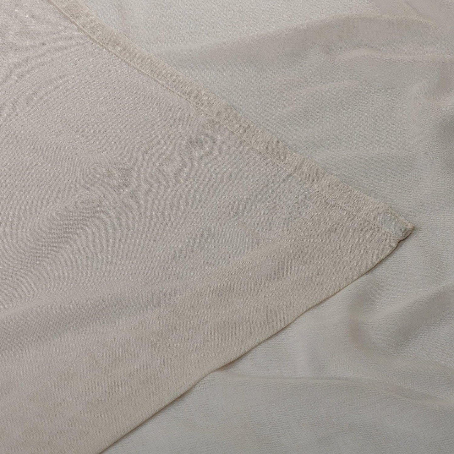 Textured Faux Linen Sheer Curtain