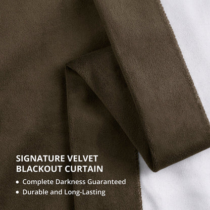 Java Grommet Signature Velvet Blackout Curtain