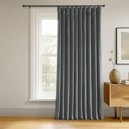 Extra Wide Velvet Blackout Curtain