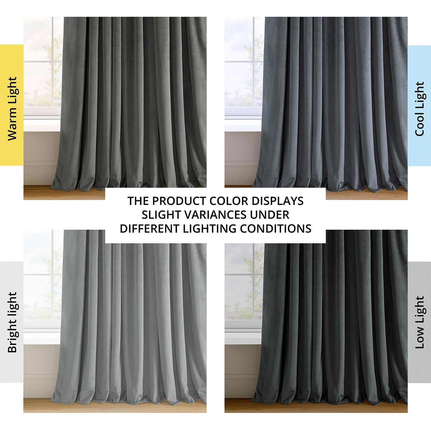 Extra Wide Velvet Blackout Curtain