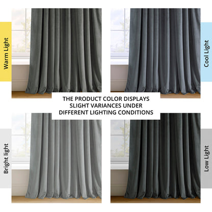 Extra Wide Velvet Blackout Curtain